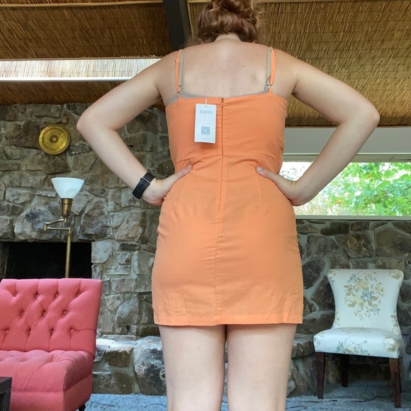 Orange corset dress - Picture 2 of 4